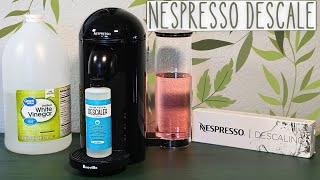 How To Descale The Nespresso Vertuo Plus  Which Descaling Solution Is Best [upl. by Dareg]