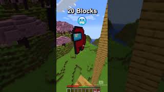 Minecraft 1 Block vs 1000 Blocks Jump 😰😰😰 [upl. by Hedvig]