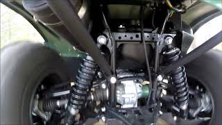 2019 yamaha Kodiak 700 EPS rear suspension in action [upl. by Brigid]