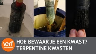 Hoe bewaar je een kwast waarmee je geschilderd hebt [upl. by Unhsiv]