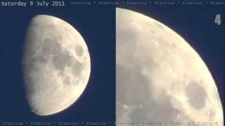 7 UFOs near Moon 9July2011 HD Too Big for Moon Orbs OVNI 飞碟 НЛО ユーフォー eXoPolitcs [upl. by Franni]