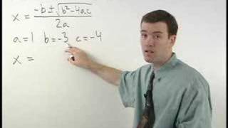 Algebra Help  The Quadratic Formula  MathHelpcom [upl. by Nyliuqcaj]