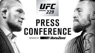 UFC 229 Press Conference Khabib vs McGregor [upl. by Jordan]