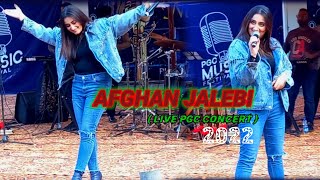 afghan jalebi full song  punjab college live music concert Islamabad 2022  PGC  Nemra Mehra [upl. by Ahsiener899]