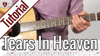 Eric Clapton  Tears In Heaven  Gitarren Tutorial Deutsch [upl. by Anerrol]