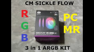 Cooler Master Sickleflow 120 ARGB  3 in 1 kit  PCMR  2021 [upl. by Ivets]