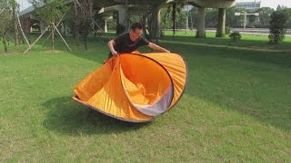 Folding Instruction Video for a 2 Person Pop Up Tent 2 Seconds Tent [upl. by Attenej]