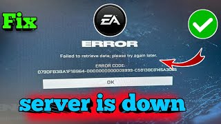 Fix NHL25 Failed to retrieve data laterERROR CODE 079DFB3BA1F1896 NHL25 server down problem [upl. by Anaeg]