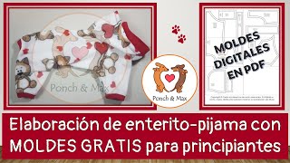 DIY 🐶 Elaboración de enterito pijama para perro MOLDES GRATIS📌 🥰 Ropa para perros y mascotas ❤❤❤ [upl. by Bergmann]