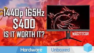 MSI MAG272CQR Review The 400 1440p 165Hz VA Gaming Option [upl. by Marpet]