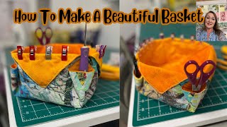 Fabric Basket Tutorial [upl. by Scoles353]