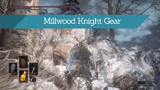 Dark Souls 3  Ashes of Ariandel  Millwood Knight Gear [upl. by Atilahs]