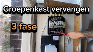 3 fase groepenkast  krachtgroep voor oa laadpaal • warmtepomp • kookplaat  elektricien Amsterdam [upl. by Parry510]