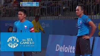 Sepaktakraw Mens Doubles BRU vs PHI Day 9  28th SEA Games Singapore 2015 [upl. by Hameean]