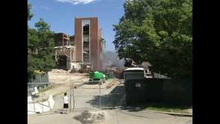 Wellesley High School 1938 Tower Comes Crashing Down [upl. by Wendelin]