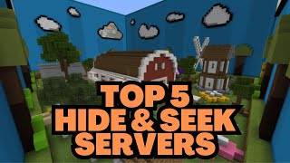 Top 5 Minecraft Hide and Seek Servers [upl. by Ahserkal]