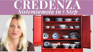 Organizzo la CREDENZA IN 5 STEP PULIZIE MOTIVAZIONALI [upl. by Gent]