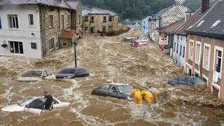 Romania is sinking Cyclone Boris and major flooding destroy homes in Galati [upl. by Eiliak872]