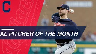 August AL Pitcher of the Month Corey Kluber [upl. by Eddy]