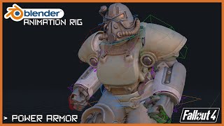 Fallout 4 Blender  Tutorial Power Armor  Setup Create and Export a pose [upl. by Kcajyllib]