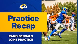 New Schemes To Learn From amp Staying Locked In Against Opponents  RamsBengals Joint Practice Recap [upl. by Jumbala885]