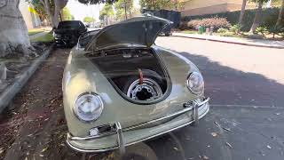 1957 Porsche 356A Speedster Stone GreyRed  Video [upl. by Barcroft]