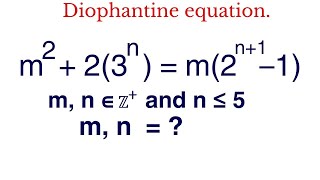 Solving A Diophantine Equation  Math Olympiad Preparation [upl. by Ahsinot]