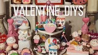 Valentines Day DiysDollar TreeTiered Tray decor [upl. by Pandora]