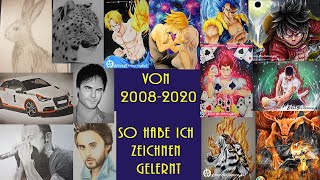 ALLE MEINE ZEICHNUNGEN RÜCKBLICK 20082020 Ich zeige euch alle meine bisherigen Zeichnungen [upl. by Asseneg]