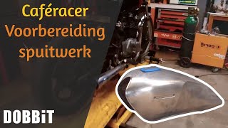 Caféracer  Voorbereiding spuitwerk [upl. by Nissy]