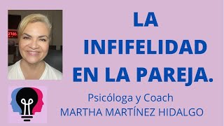 LA INFIDELIDAD EN LA PAREJA Psicóloga y Coach Martha Martínez Hidalgo [upl. by Hinkel]