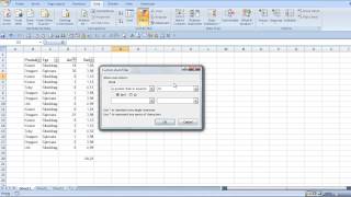 Filtrering i Excel 2003  2007 [upl. by Blaise]