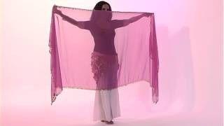 Danse orientale avec voile rectangulaire 55  Chorégraphie [upl. by Sirtemed]