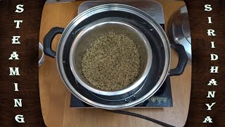 Unique Way Of Steam Cooking Siridhanya To Get Fluffy Rice For FriedRiceBiryaniBiophilians Kitchen [upl. by Yerag]