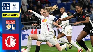 HIGHLIGHTS  Olympique Lyonnais vs Slavia Prague UEFA Womens Champions League 202324 Matchday 6 [upl. by Drofliw]