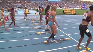 Final 100m vallas femenino Atletismo Cto del Mundo Moscú 2013 [upl. by Alemac]