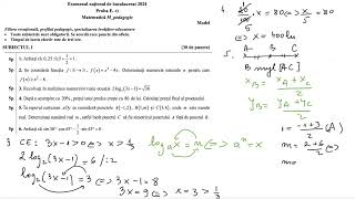 Bacalaureat Matematica Pedagogic Model 2024 [upl. by Lerat379]