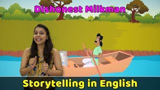 Dishonest Milkman Story in English  Moral Stories in English For Kids  Storytelling in English [upl. by Ardy]