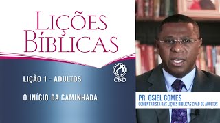 Lição 1  Lições Bíblicas Adultos  2º Trim2024  CPAD [upl. by Nelyaw]