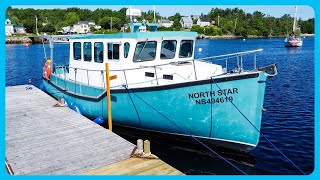 Commercial Trawler as an AFFORDABLE Liveaboard Cruiser Full Tour Learning the Lines [upl. by Josey]