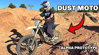 Sending HUGE Jumps on DUST MOTO Electric Dirt Bike [upl. by Seko983]