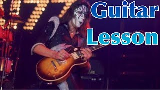 Rock Bottom  KISS Guitar Lesson  Solo [upl. by Hy594]