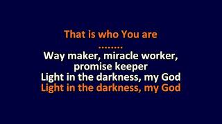 Leeland  Way Maker  Karaoke Instrumental Lyrics  ObsKure [upl. by Elolcin]