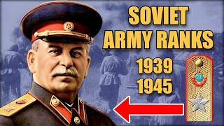 Soviet Army Ranks in World War II [upl. by Ahcirt]