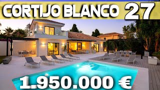 1950000 € CORTIJO BLANCO 27  Marbella  Elegante Casa Junto al Mar  Dual Audio [upl. by Ehsrop925]