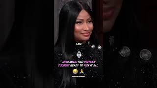 Nicki Minaj HAD Stephen Colbert READY to RISK IT ALL 😭🙏 [upl. by Daisey]