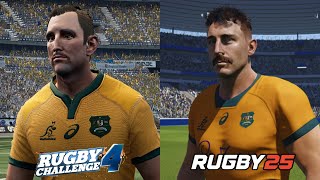 Rugby Challenge 4 vs Rugby 25 Early Access  Graphics Comparison PC [upl. by Quartet]