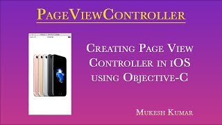 How to create Page View Controller in ObjectiveC [upl. by Issac551]