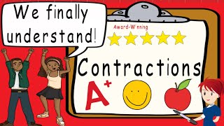 Contractions  Award Winning Contractions Teaching Video  What is a Contraction  Apostrophe [upl. by Eiramanna584]