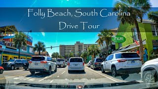 Folly Beach South Carolina  Driving Tour  East Coast USA [upl. by Naujid139]